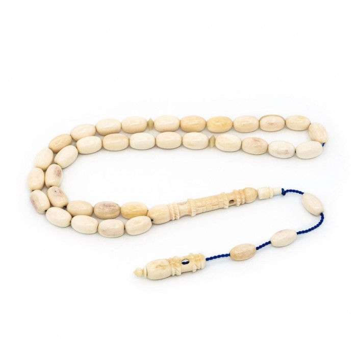 Camel Bone Prayer Beads - Capsule Shaped