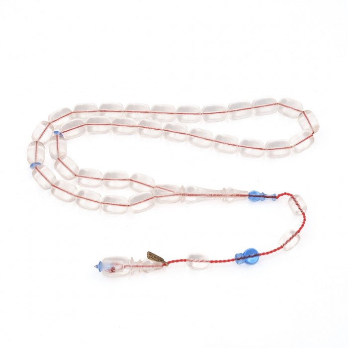 Aircraft Glass Prayer Beads - Capsule Shaped