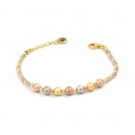 Sterling Silver Rainbow Balls Bracelet