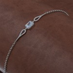 925 Silver Bracelet for Women with Zircon Stones - Simple and Exquisite Design