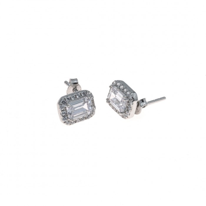 Sterling Silver Zircon Stone Accessory Set for Women