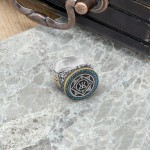 Embrace History with the Ottoman Caliphate Ring Featuring Turquoise Stones