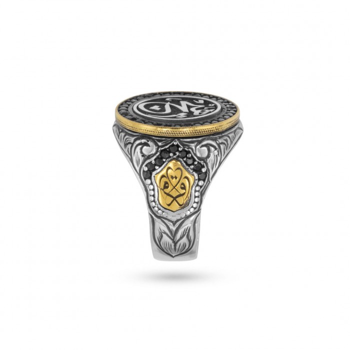 Discover the Elegant Men's Ring with Black Zircon Stones