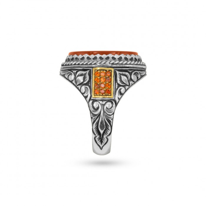 Discover Elegance: Men's Turkish Silver Ring with Innovative Design and Exceptional Quality