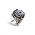 Discover Elegance: Men's Turkish Silver Ring with Exquisite Design and High Quality